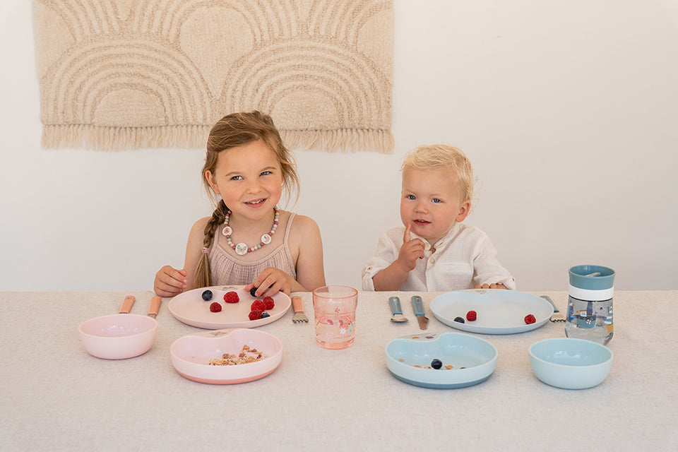 Bērnu trauku komplekts Flowers & Butterflies, Children dinnerware, 6 vienības, Little Dutch, LD108041065243