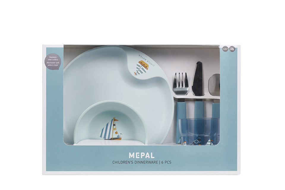 Bērnu trauku komplekts Sailors Bay, Children dinnerware, 6 vienības, Little Dutch, LD108041065244