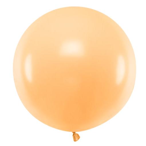 Apaļais balons Round Balloon, Pastel Light Peach, 60cm, OLBOM-075J, Hēlija baloni Liepājā
