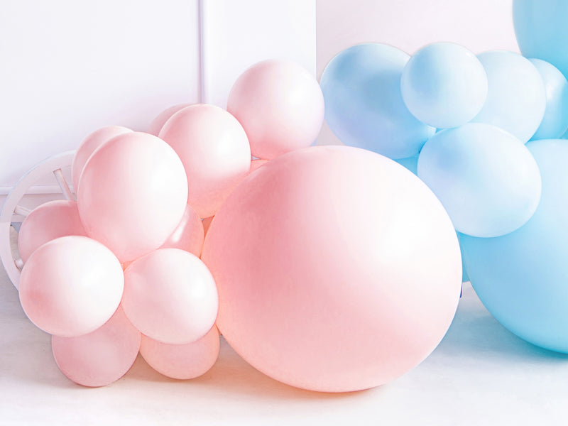 Apaļais balons Round Balloon, Pastel Pale Pink, 60cm, OLBOM-081B, Hēlija baloni Liepājā
