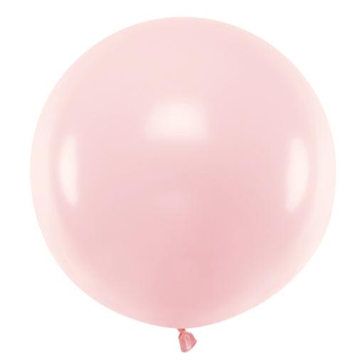 Apaļais balons Round Balloon, Pastel Pale Pink, 60cm, OLBOM-081B, Hēlija baloni Liepājā
