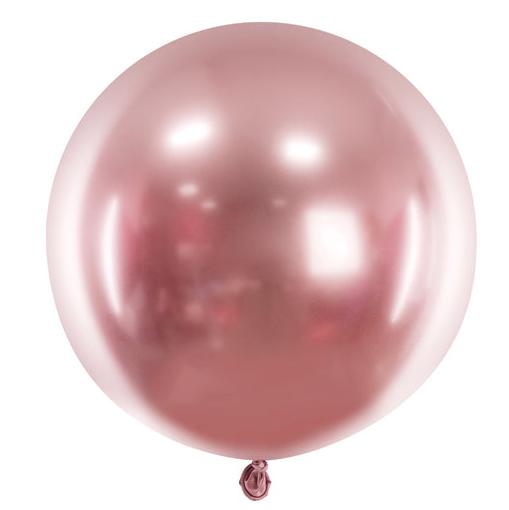 Apaļais balons Round Balloon, Rose Gold, 60cm, OLBOM-G-019R, Hēlija baloni Liepājā
