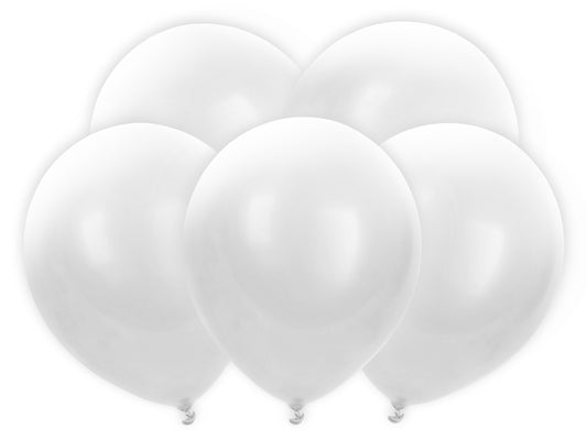 LED baloni ar gaismiņu - LED Balloon, balts, 30cm, 5gab