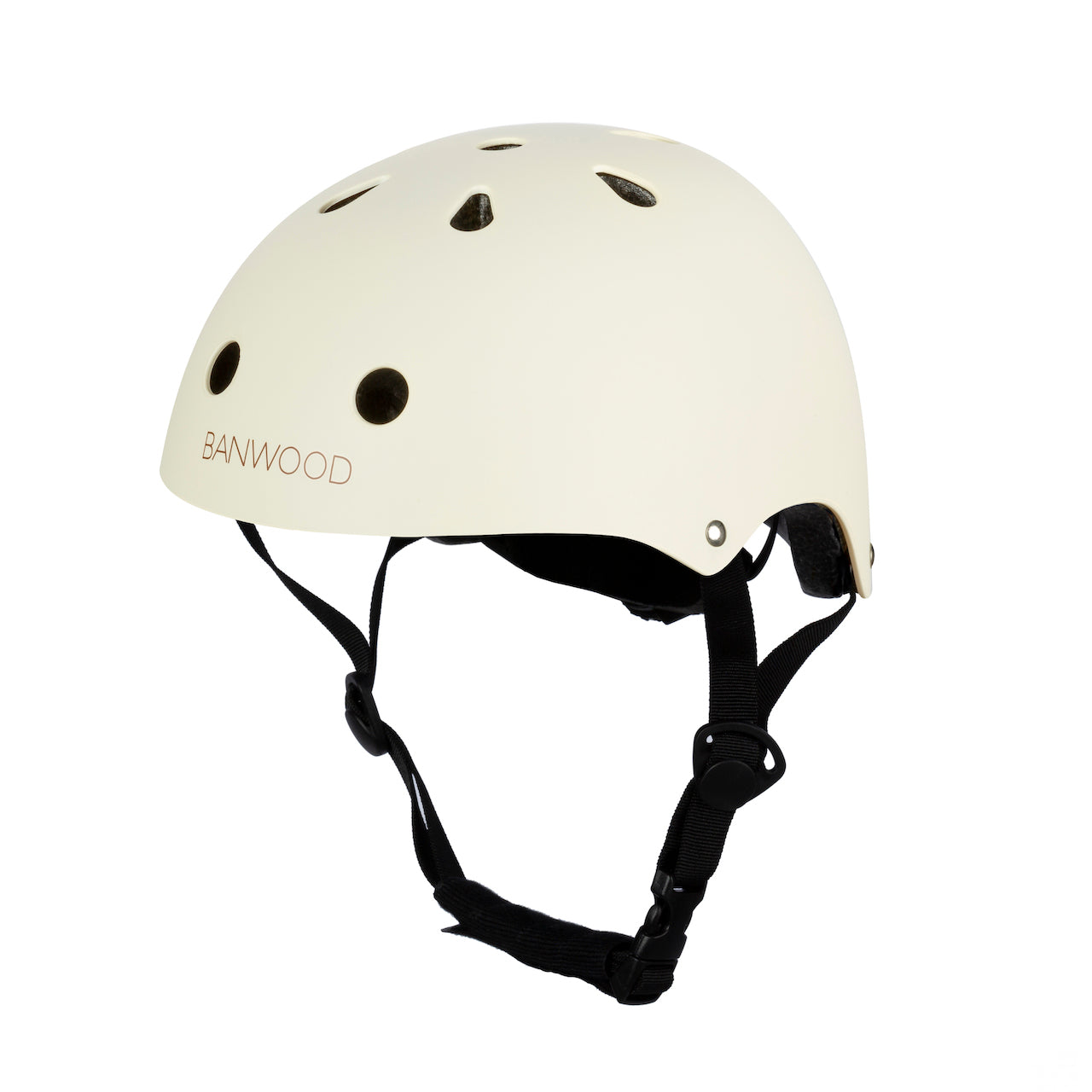 Bērnu drošības ķivere, Classic Helmet, Matte Cream White, Banwood, BW-HELMET-CREAM