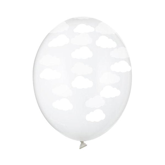 Hēlija balons - Crystal Clear Balloon, Clouds, 30cm, Hēlija baloni Liepājā, 
SB14C-230-099