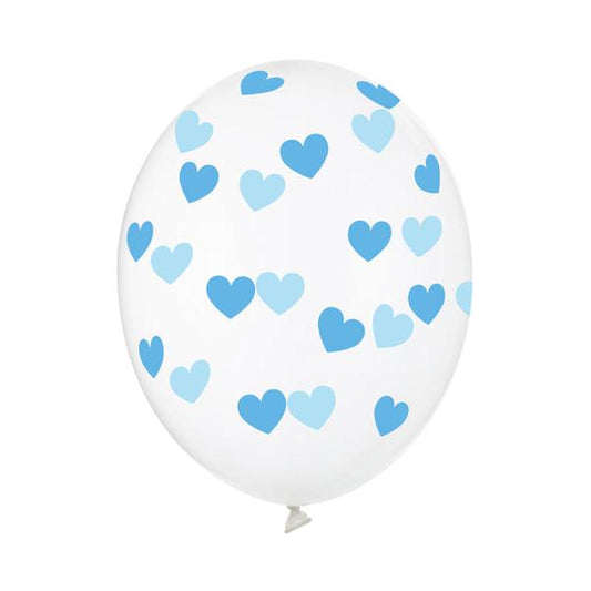 Hēlija balons - Hearts, Crystal Clear Balloon, 30cm, Hēlija baloni Liepājā, SB14C-228-099B
