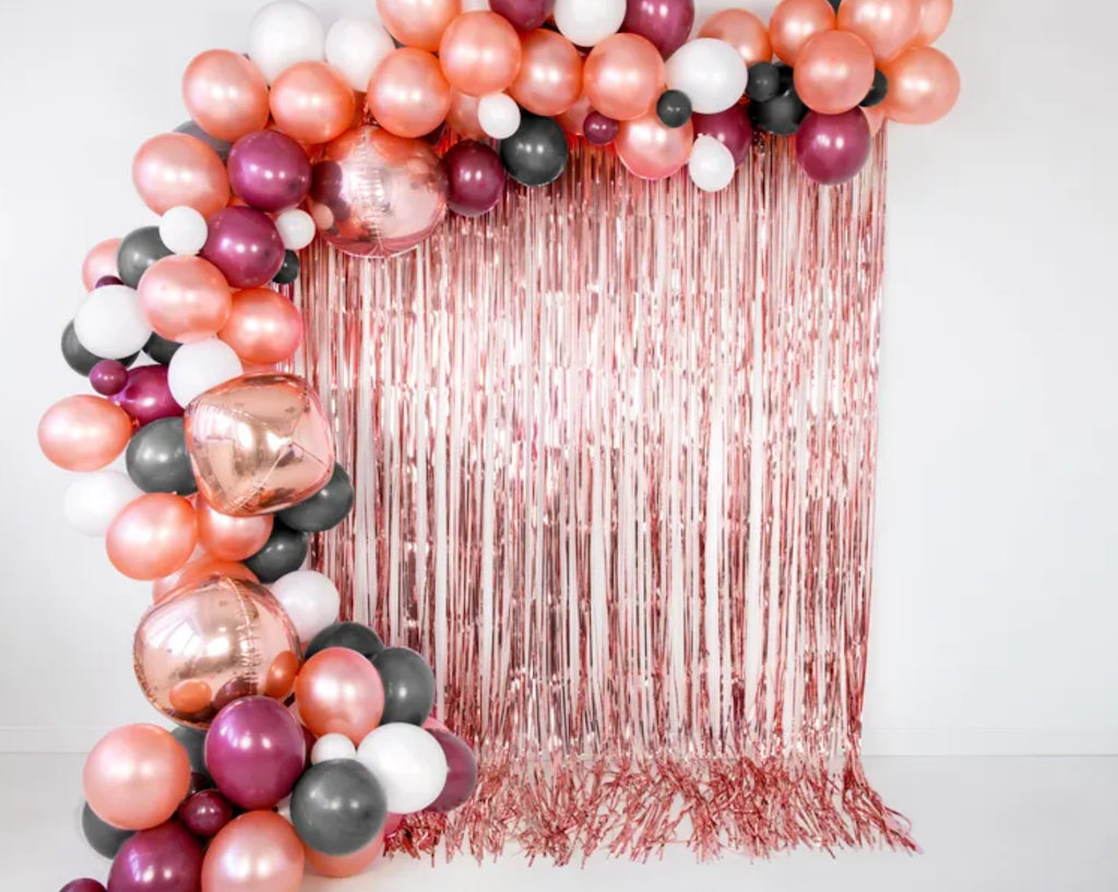 Metalizēts  balons - Metallic Rose Gold Balloon, 30cm, Hēlija baloni Liepājā, SB14M-019R