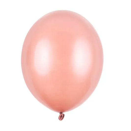 Metalizēts  balons - Metallic Rose Gold Balloon, 30cm, Hēlija baloni Liepājā, SB14M-019R