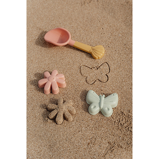 Pludmales smilšu rotaļlietas Flowers & Butterflies, Beach Toys, Little Dutch, LD2010588