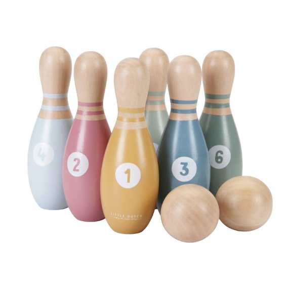 Koka boulinga komplekts, Little Dutch, Bowling Set, 7110