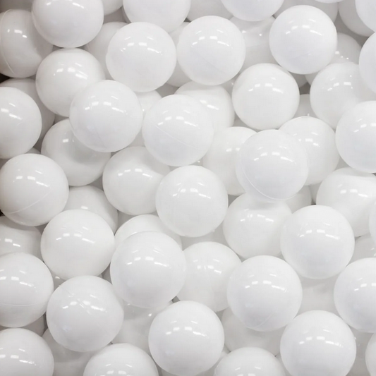 Bumbiņas bumbu baseinam, Ball Pit Balls, 500 gab, IGLU - White, baltas, SET_BALLS_7_500_1