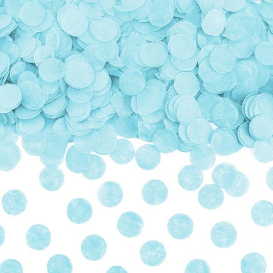 Konfetti apīši no papīra - Party Deco Confetti Circles, light, sky-blue, 
 KONS41-011J