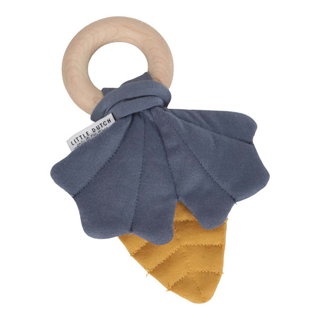 Graužammanta Pure & Nature zils, Crinkle toy leaves, blue, Little Dutch, LD4900