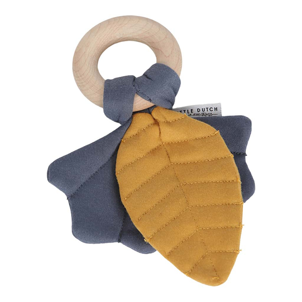 Graužammanta Pure & Nature zils, Crinkle toy leaves, blue, Little Dutch, LD4900