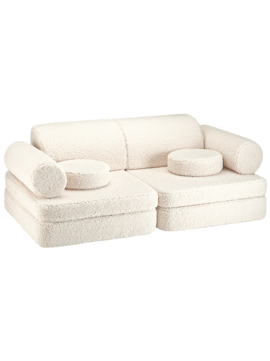 Modulārs bērnu dīvāns Cream White Settee, Wigiwama