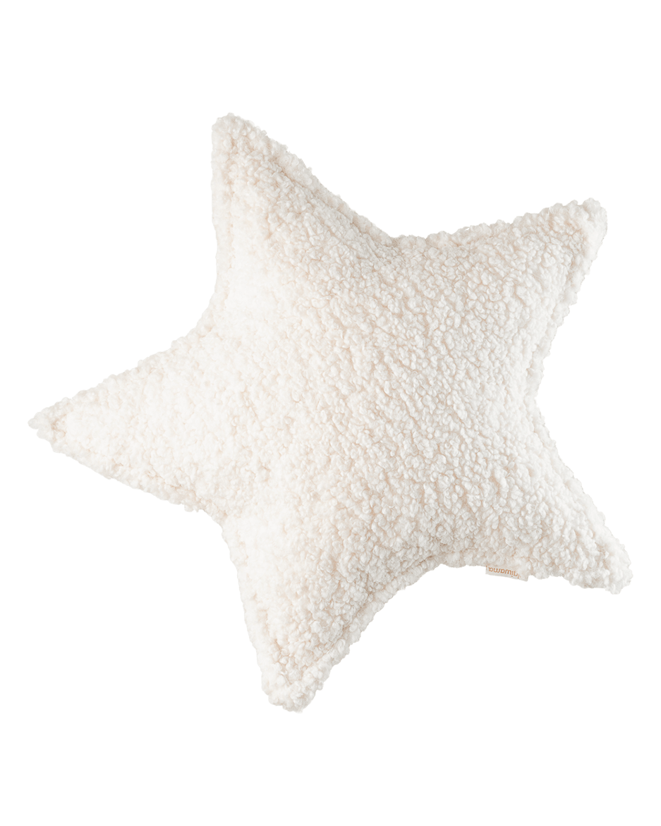 Spilvens Cream White Star Cushion, Wigiwama