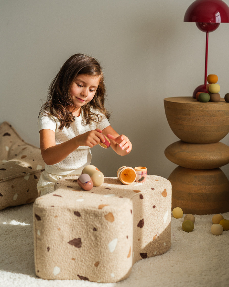 Pufs Terrazzo Sand Cloud Pouffe, Wigiwama