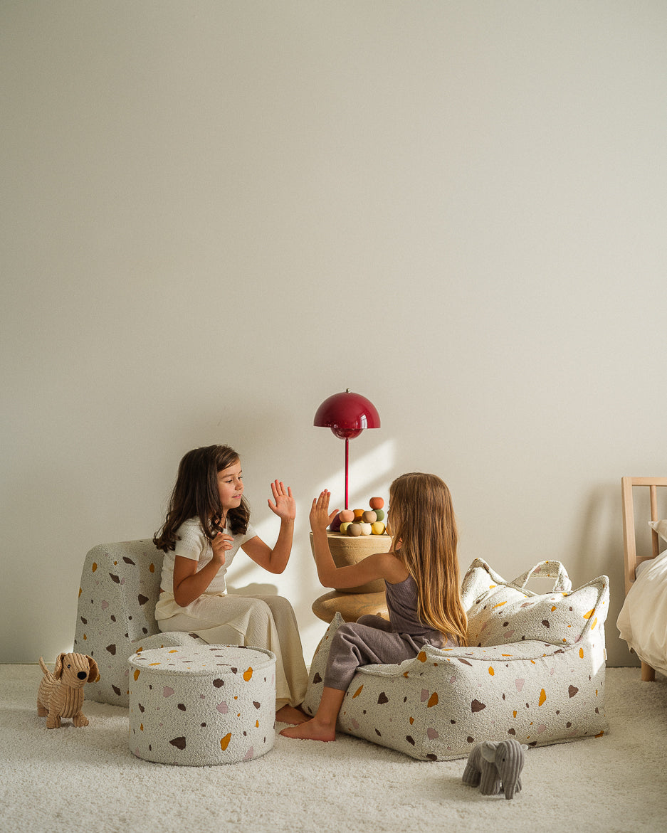 Sēžammaiss Terrazzo Marble Beanbag Chair, Wigiwama