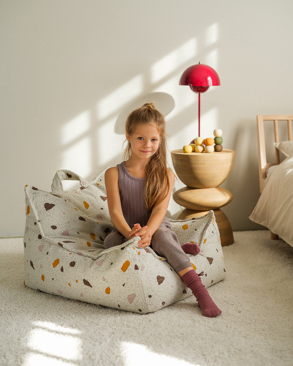 Sēžammaiss Terrazzo Marble Beanbag Chair, Wigiwama