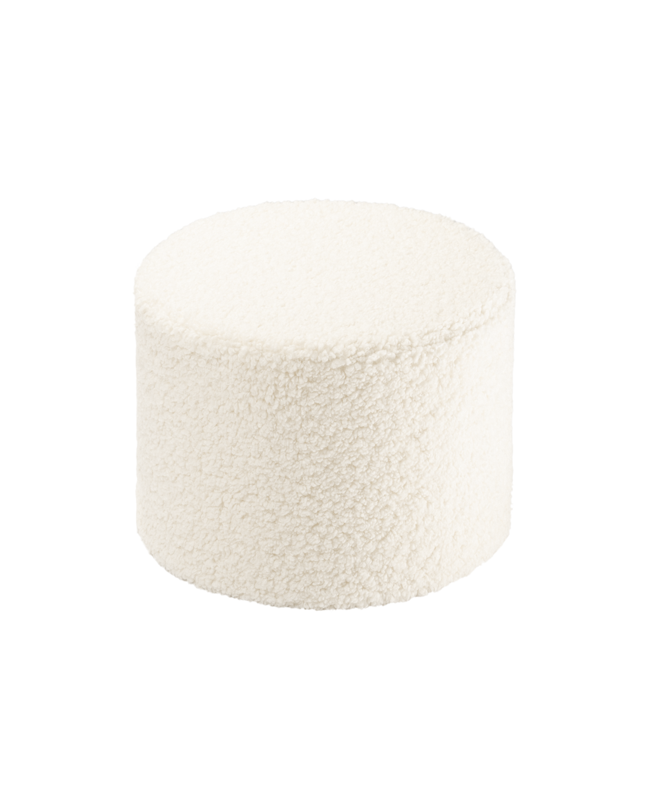 Pufs Cream White Pouffe, Wigiwama