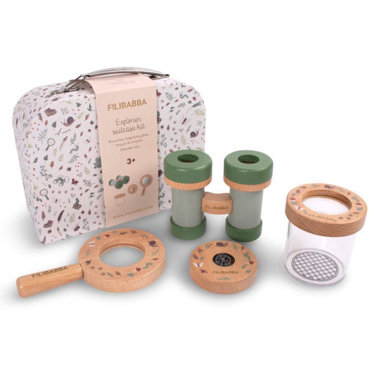 Pētnieka koferītis, Explorer Suitcase Kit, Little Wonders, Filibabba, FI-03371