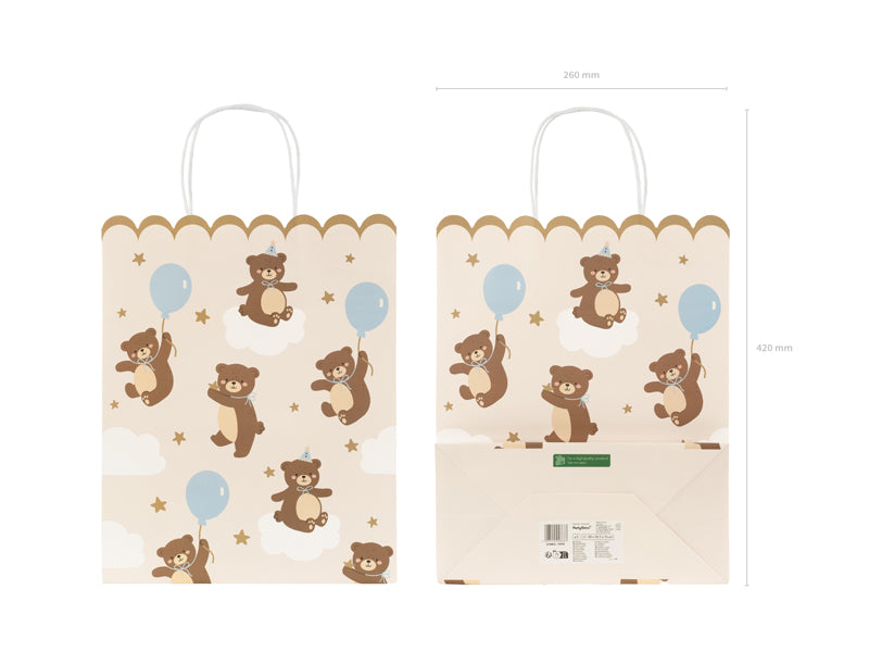 Dāvanu maisiņš Gift Bag Teddy Bears, Party Deco, TNP36
