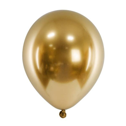 Hēlija balons - Glossy Gold Balloon, 46cm, Hēlija baloni Liepājā, 
CHB1-18-019-5