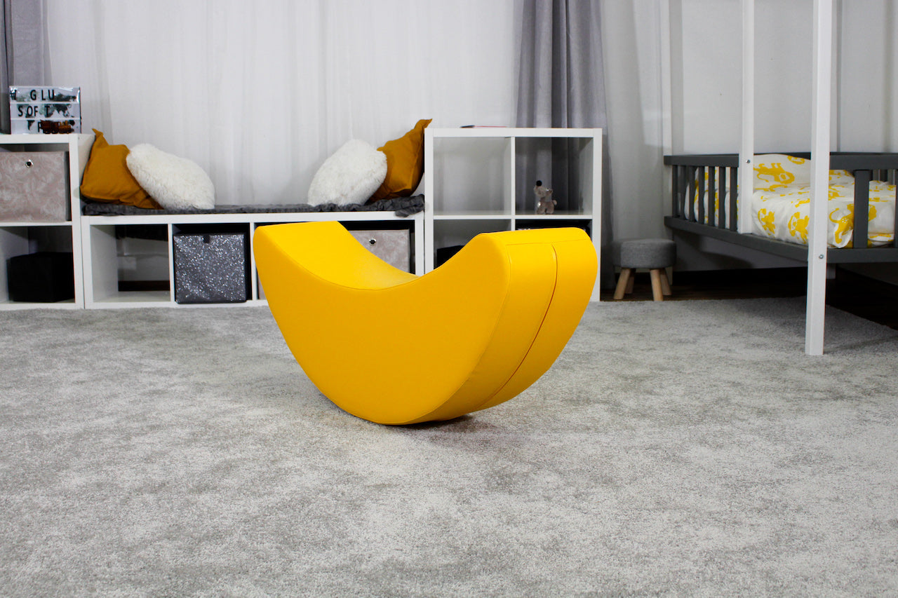 Šūpuļzirdziņš Banāns, Rocking Toy Soft Play Banana, IGLU - dzeltens, RBanana_1