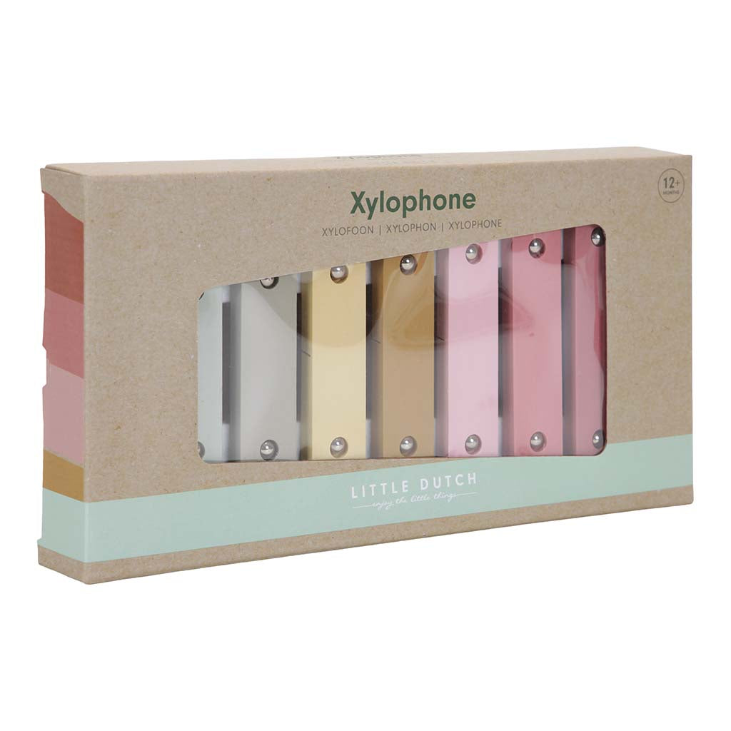 Iepakojums - Koka ksilofons rozā, Little Dutch Wooden Xylophone, Pink, 7016