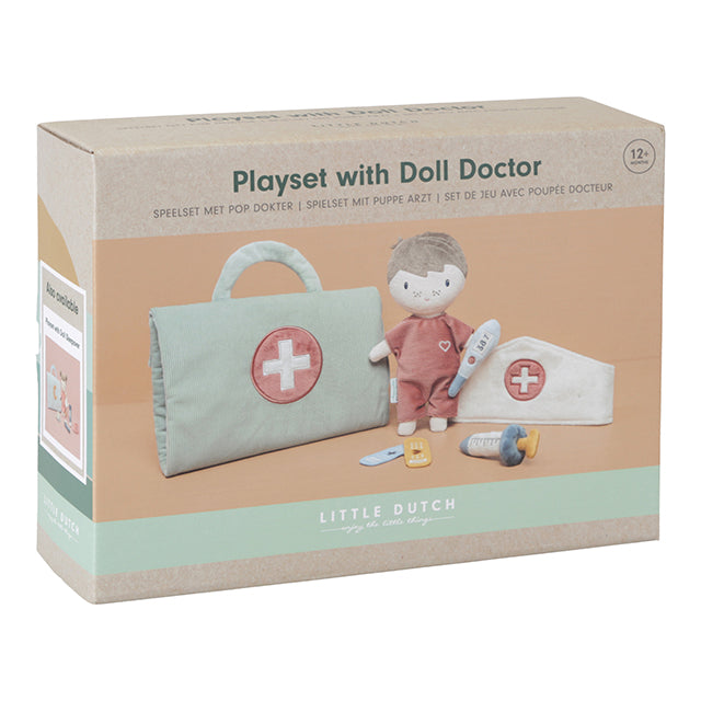 Ārsta rotaļu komplekts ar lelli, Playset with doll "Doctor ", Little Dutch, LD4549