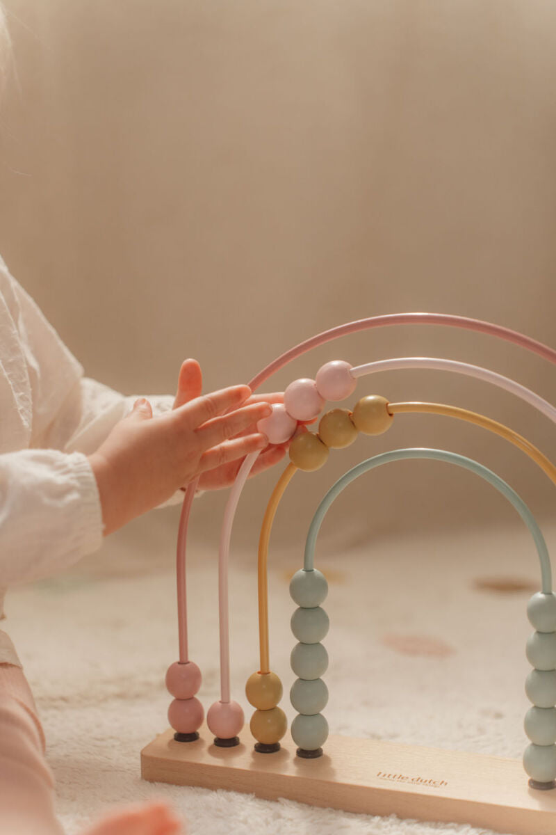 Koka skaitītājs Varavīksne, Rainbow Abacus Fairy Garden, Little Dutch, LD7338