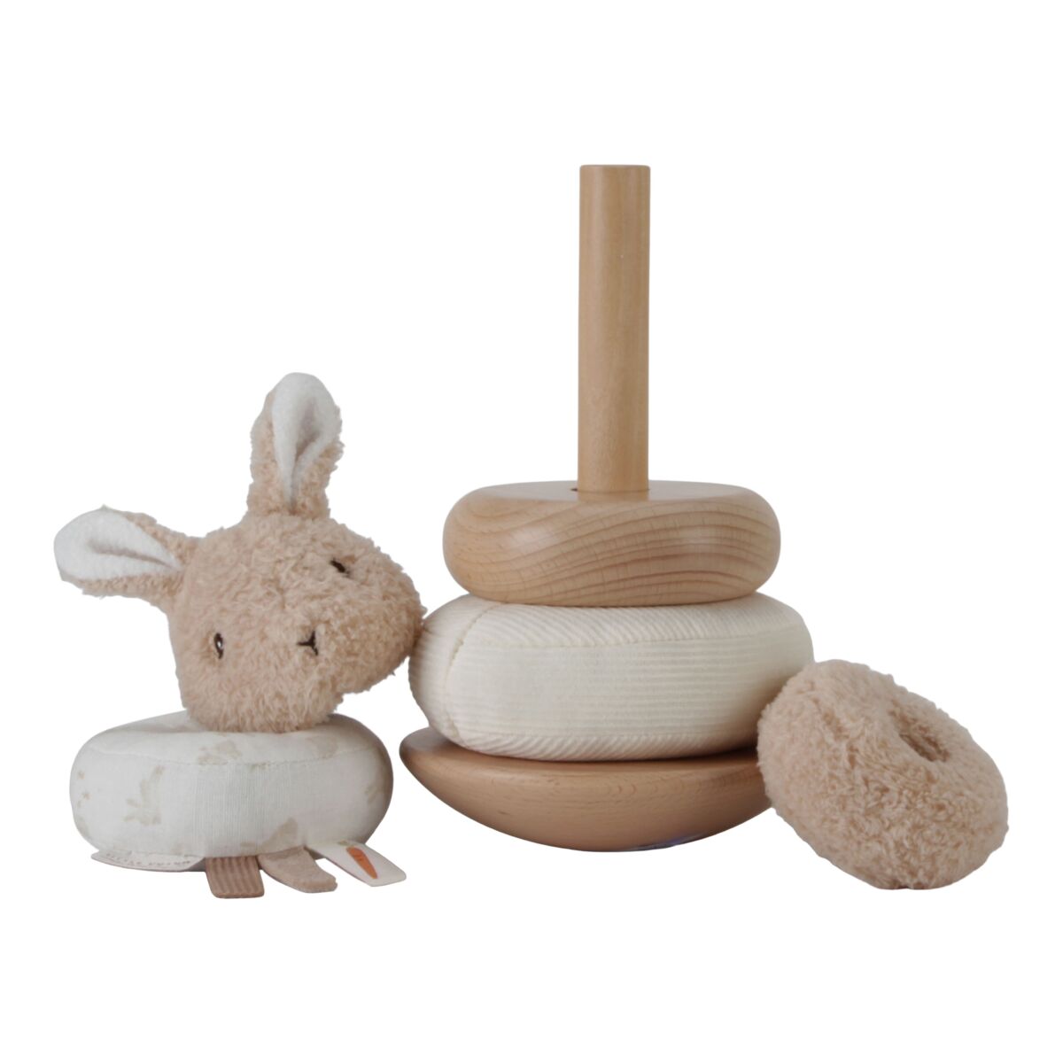 Kraušanas rotaļlieta Baby Bunny, Ring Stacker, Little Dutch, LD8858