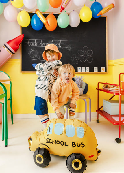 Liels folija balons Skolas autobuss, brīvi stāvošs - pildāms ar gaisu vai hēliju, FB238