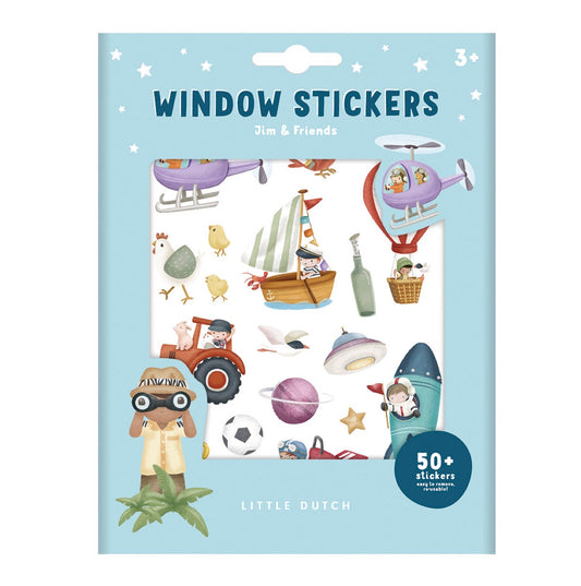 Logu uzlīmes Jim & Friends, Window stickers, Little Dutch, LD125575