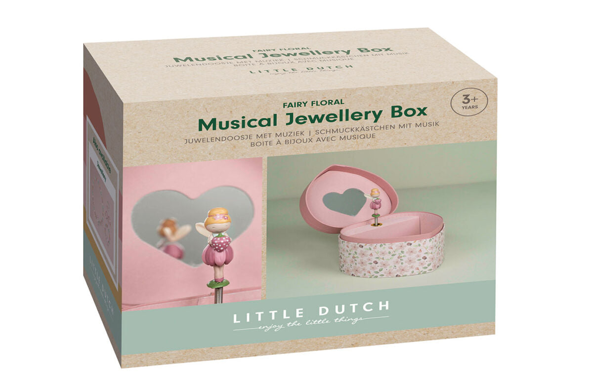 Muzikālā rotaslietu lādīte Jewellery Box Fairy Garden, Little Dutch, LD126206