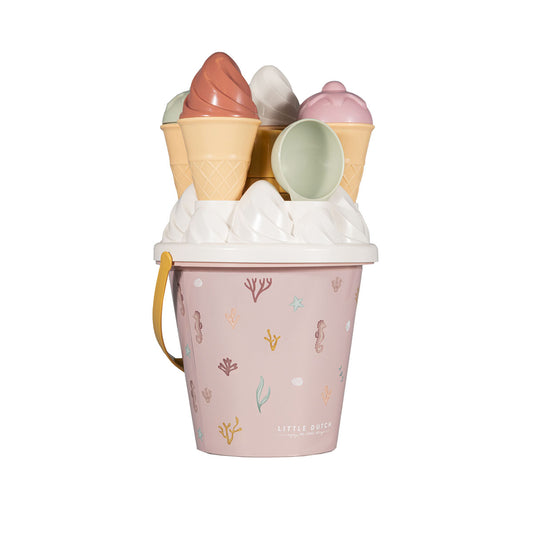 Pludmales rotaļlietas Saldējums, Ice Cream Beach Toys Ocean Dreams Pink, Little Dutch, LD2012314