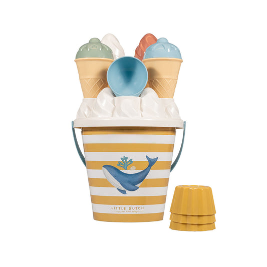 Pludmales rotaļlietas Saldējums, Ice Cream Beach Toys Ocean Dreams Blue, Little Dutch, LD2012315