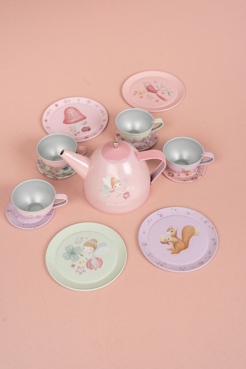 Tējas servīze Fairy Garden Tin tea set, Little Dutch, LD2013747