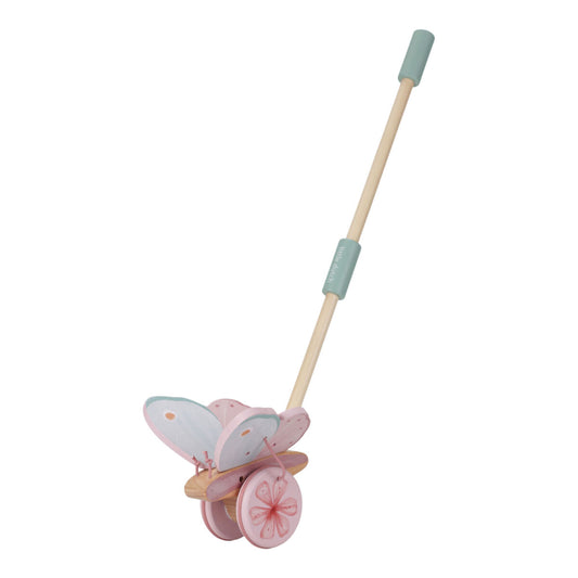 Stumjamā rotaļlieta Taurenis, Push-along Fairy Garden Butterfly, Little Dutch, LD7343