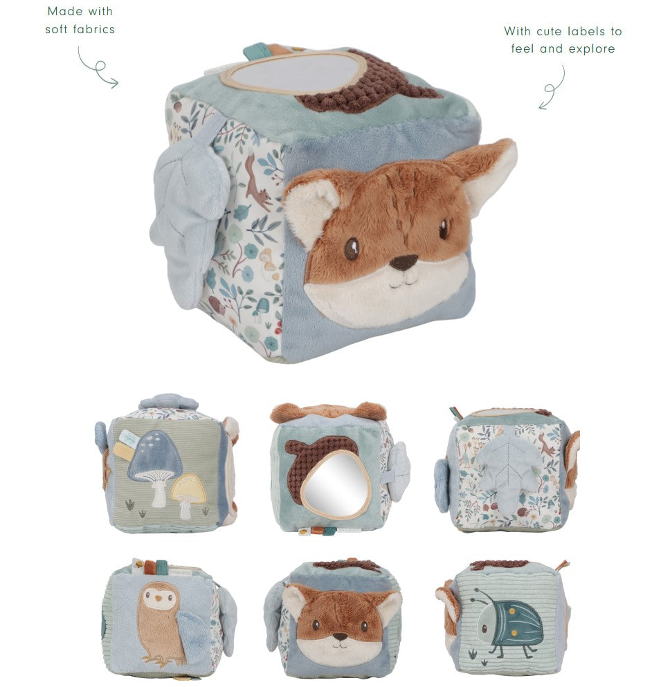 Mīkstais aktivitāšu kubs Forest Friends, Soft Activity Cube, Little Dutch, LD8909