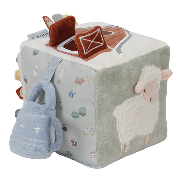 Mīkstais aktivitāšu kubs Little Farm, Soft Activity Cube, Little Dutch, LD8809