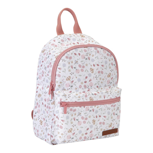 Little Dutch bērnu mugursoma Flowers and Butterflies, backpack, Pink, rozā, LD4944