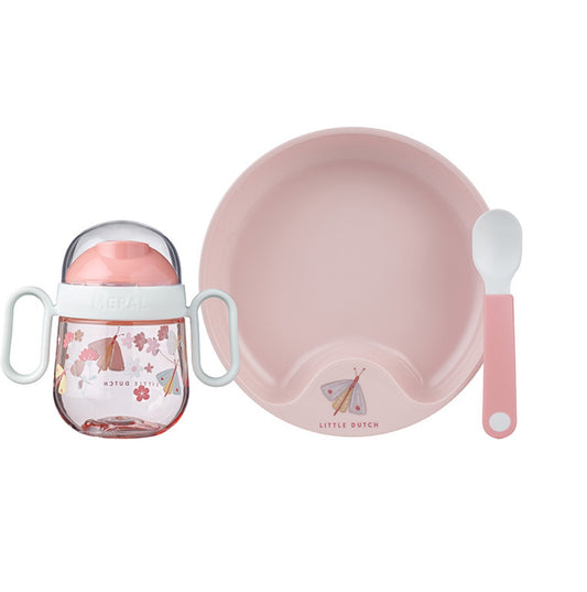 Mazuļu trauku komplekts Flowers & Butterflies, Baby dinnerware, 3 vienības, Little Dutch, 108040065243