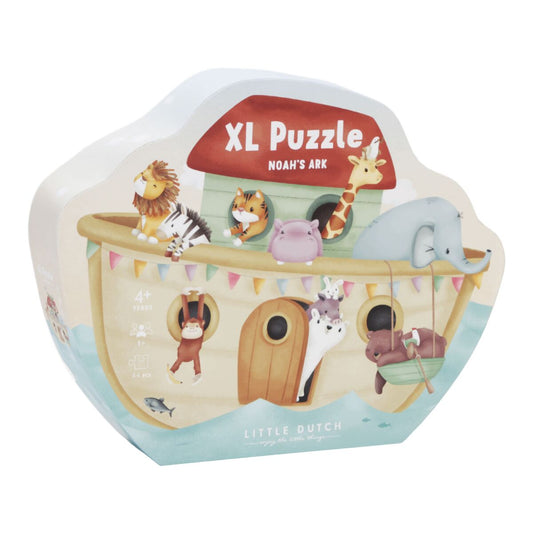 Lielizmēra grīdas puzle Noasa šķirsts, Floor Puzzle Noah's Ark, Little Dutch, LD7057