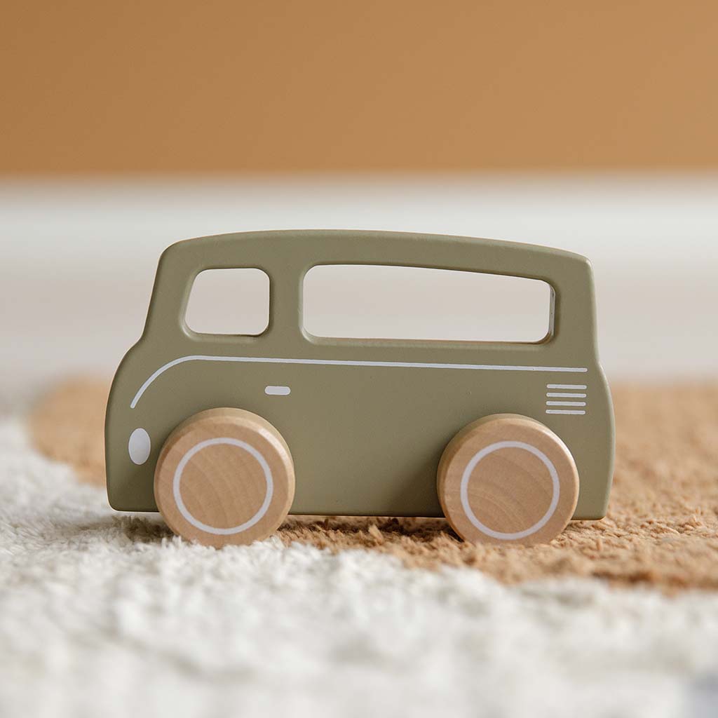 Koka busiņš, Wooden Toy Van Olive, Little Dutch, LD7002