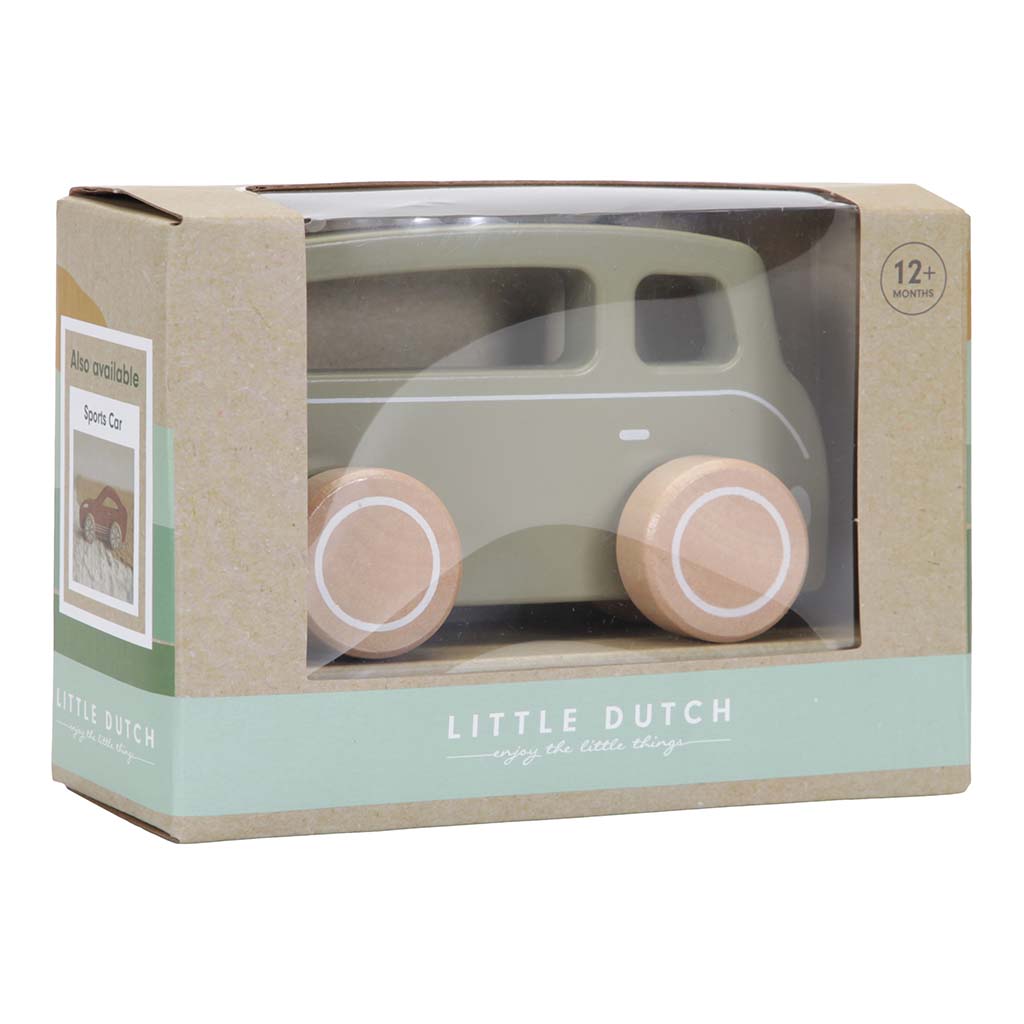 Koka busiņš, Wooden Toy Van Olive, Little Dutch, LD7002