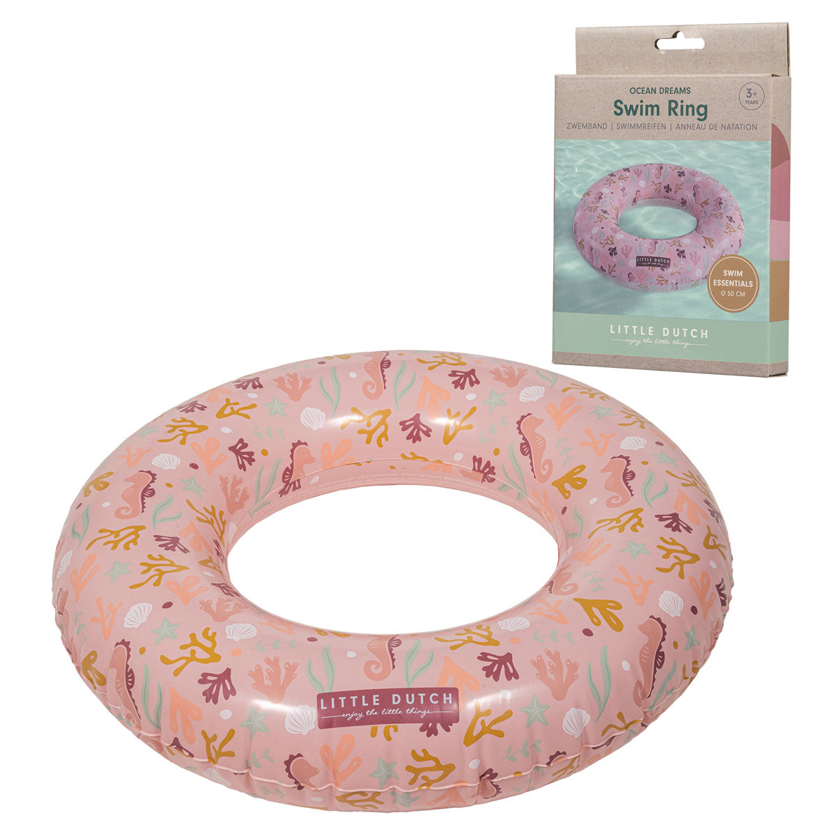 Peldriņķis Ocean Dreams Pink, Swim Ring, Little Dutch, LD2012317