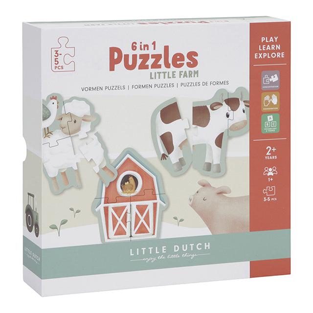 Little Farm puzle 6in1, Little Dutch, LD7148