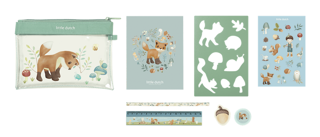 Radošais komplekts Stationary Set Forest Friends, Little Dutch, LD126077
