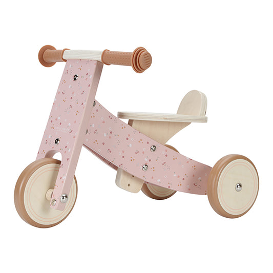 Koka trīsritenis, Wooden Tricycle, Pink, Little Dutch